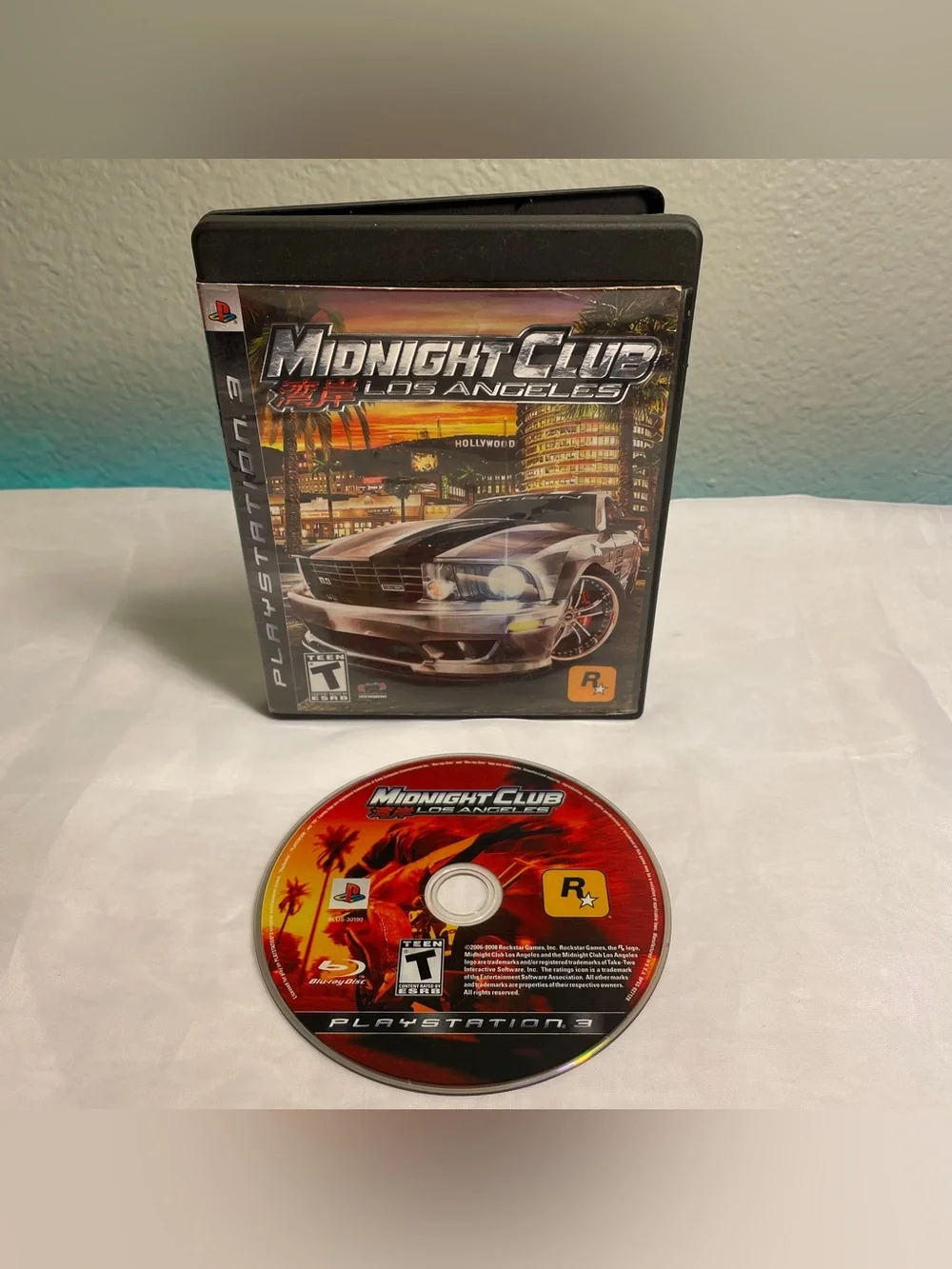 Midnight Club: Los Angeles (Sony PlayStation 3) PS3 Disc & Case Tested No Manual
